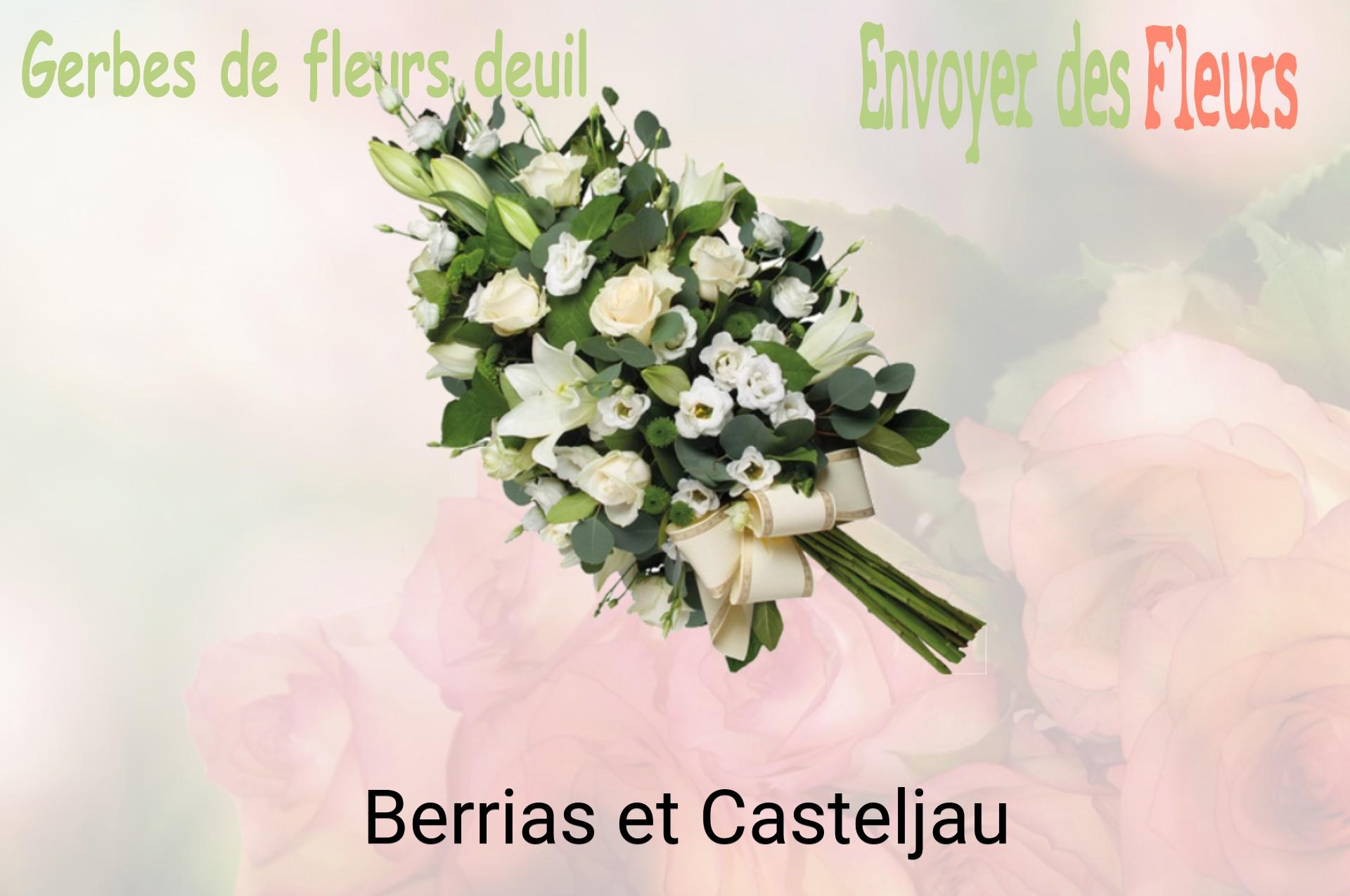 Gerbe de fleurs de deuil livrée à Berrias-et-Casteljau